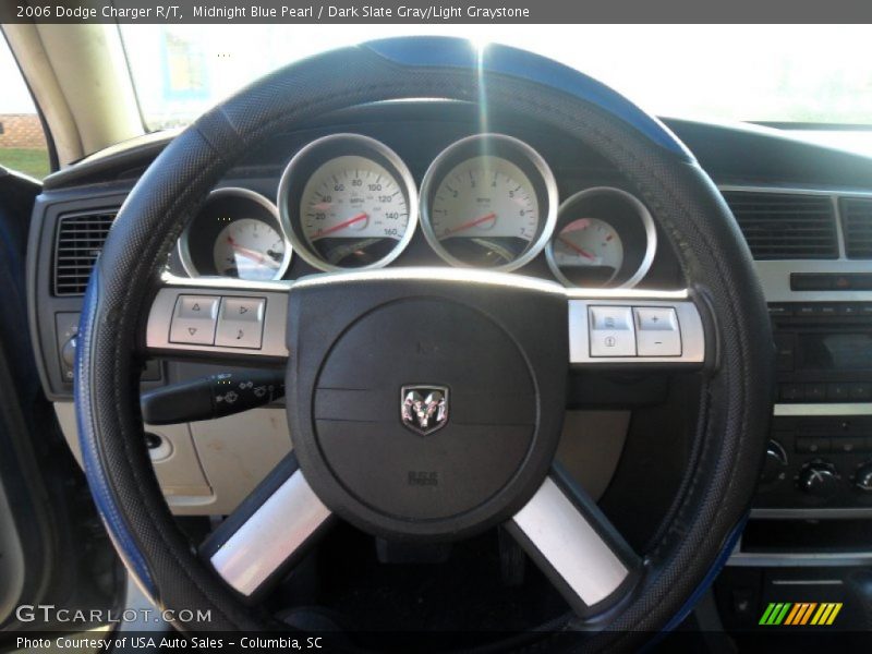 Midnight Blue Pearl / Dark Slate Gray/Light Graystone 2006 Dodge Charger R/T