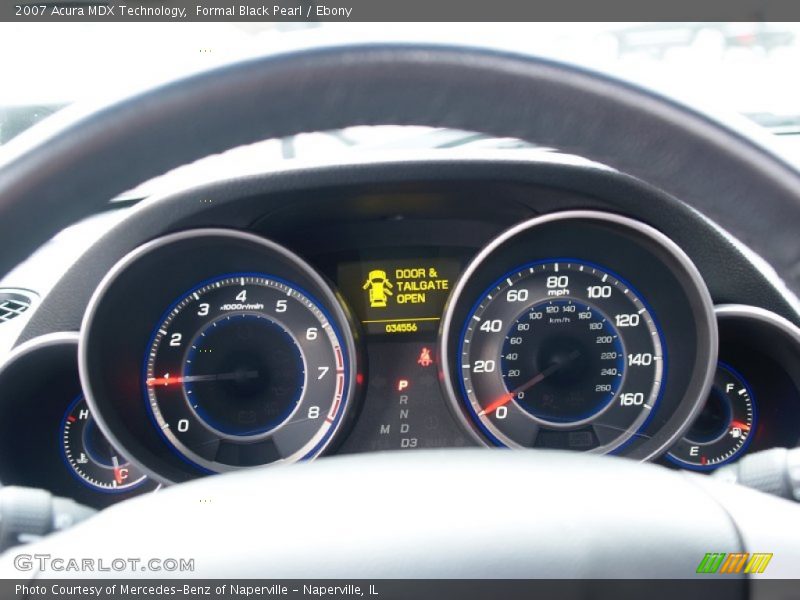 Formal Black Pearl / Ebony 2007 Acura MDX Technology
