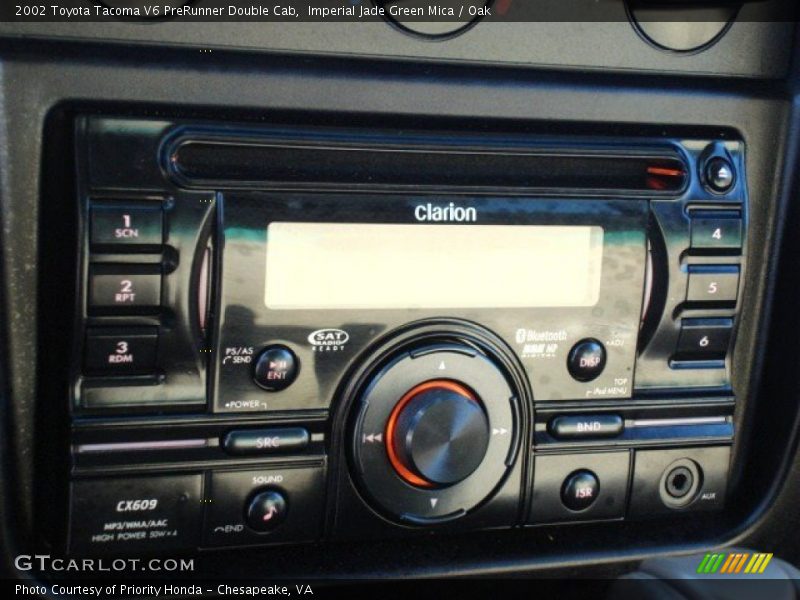 Imperial Jade Green Mica / Oak 2002 Toyota Tacoma V6 PreRunner Double Cab