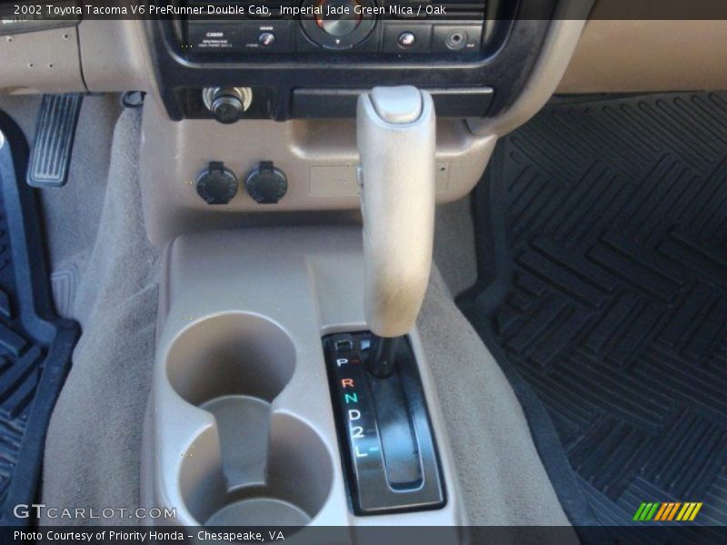 Imperial Jade Green Mica / Oak 2002 Toyota Tacoma V6 PreRunner Double Cab