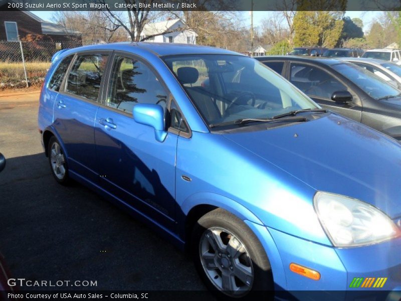 Catseye Blue Metallic / Black 2003 Suzuki Aerio SX Sport Wagon