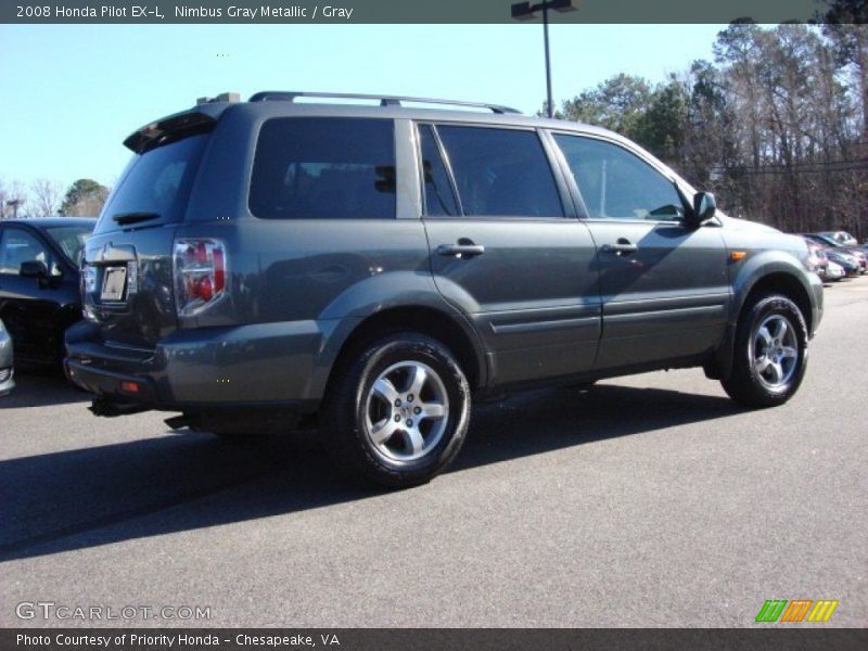 Nimbus Gray Metallic / Gray 2008 Honda Pilot EX-L