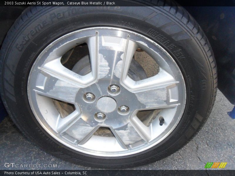 Catseye Blue Metallic / Black 2003 Suzuki Aerio SX Sport Wagon