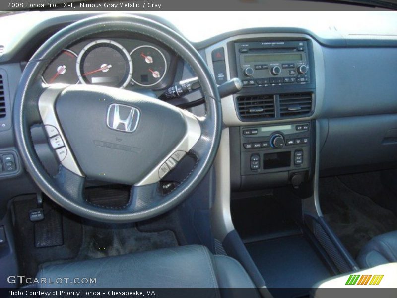 Nimbus Gray Metallic / Gray 2008 Honda Pilot EX-L