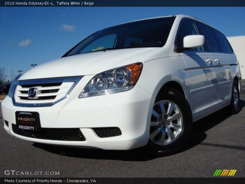 Taffeta White / Beige 2010 Honda Odyssey EX-L