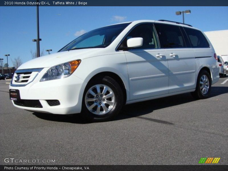 Taffeta White / Beige 2010 Honda Odyssey EX-L