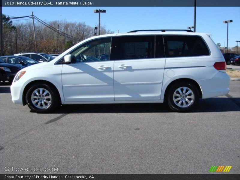 Taffeta White / Beige 2010 Honda Odyssey EX-L