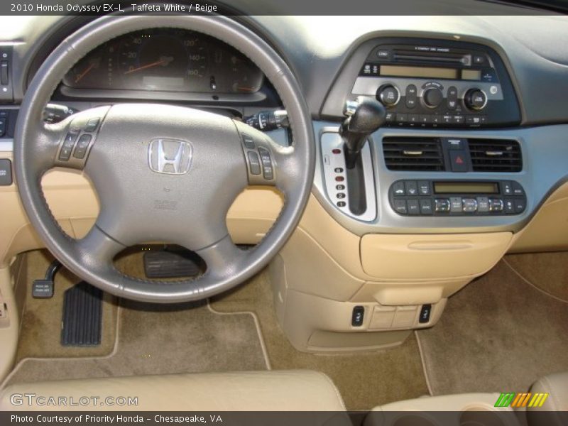 Taffeta White / Beige 2010 Honda Odyssey EX-L