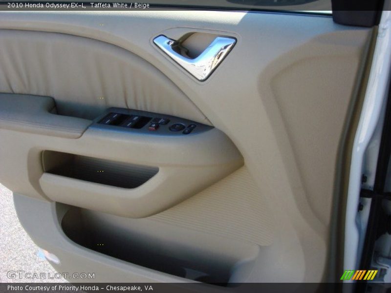 Taffeta White / Beige 2010 Honda Odyssey EX-L