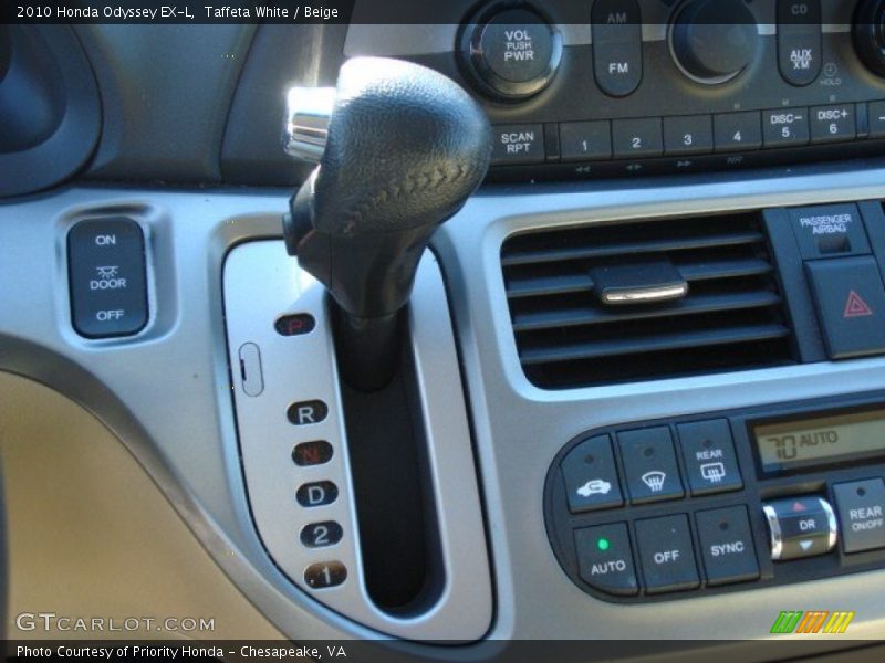 Taffeta White / Beige 2010 Honda Odyssey EX-L