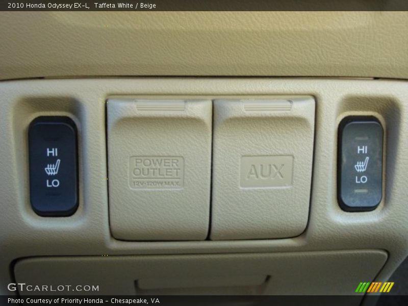 Taffeta White / Beige 2010 Honda Odyssey EX-L