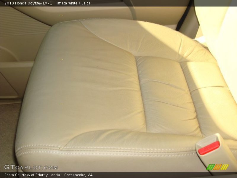 Taffeta White / Beige 2010 Honda Odyssey EX-L