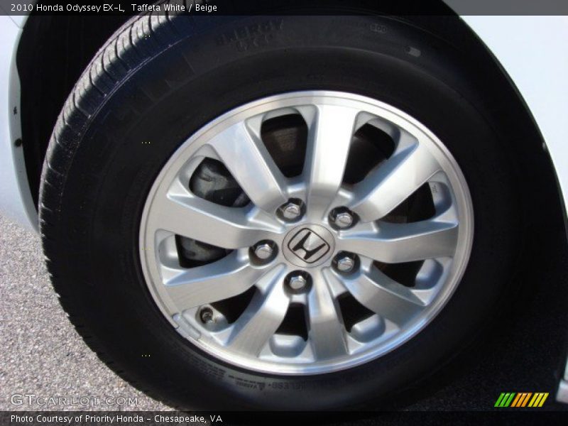 Taffeta White / Beige 2010 Honda Odyssey EX-L