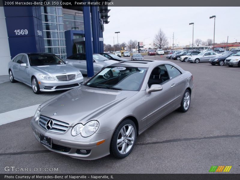 Pewter Metallic / Black 2006 Mercedes-Benz CLK 350 Coupe