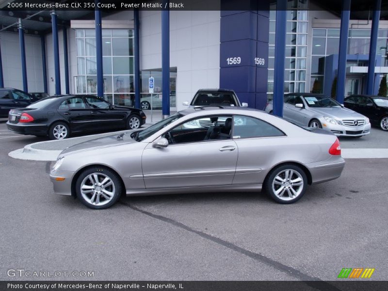 Pewter Metallic / Black 2006 Mercedes-Benz CLK 350 Coupe