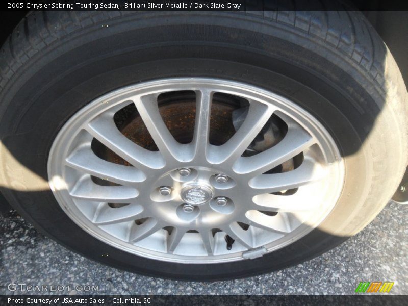 Brilliant Silver Metallic / Dark Slate Gray 2005 Chrysler Sebring Touring Sedan