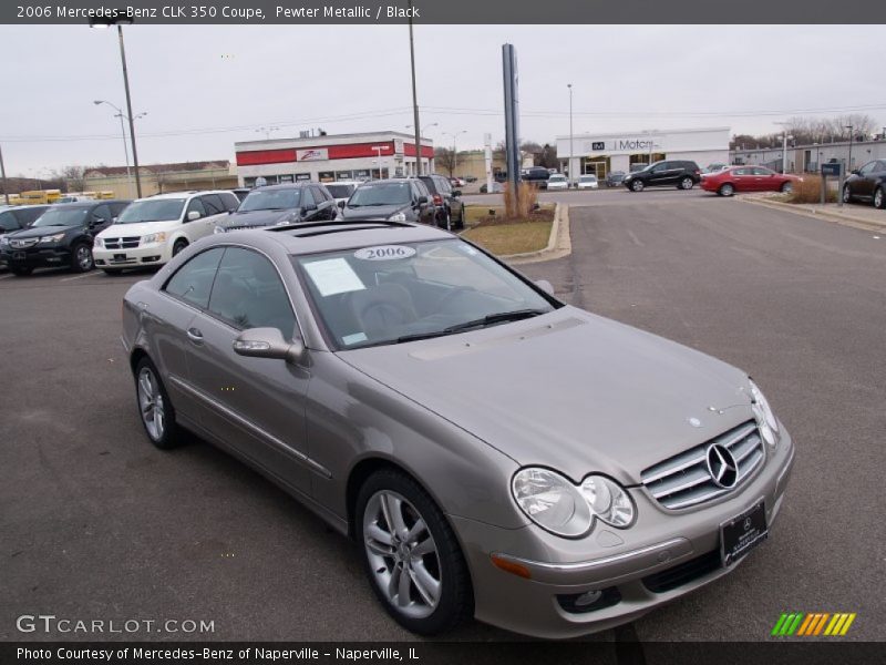 Pewter Metallic / Black 2006 Mercedes-Benz CLK 350 Coupe
