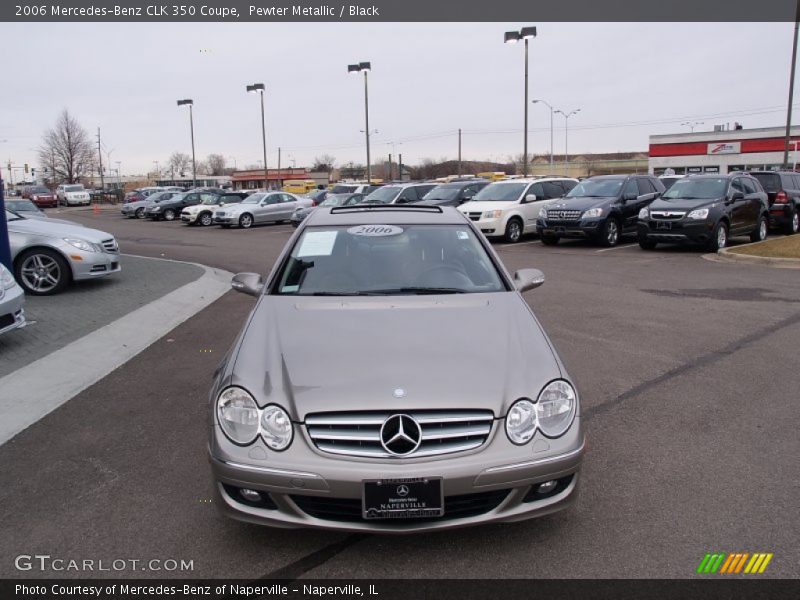 Pewter Metallic / Black 2006 Mercedes-Benz CLK 350 Coupe