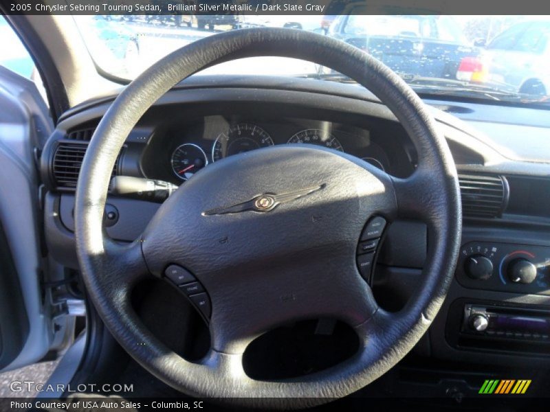 Brilliant Silver Metallic / Dark Slate Gray 2005 Chrysler Sebring Touring Sedan