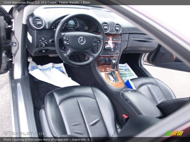Pewter Metallic / Black 2006 Mercedes-Benz CLK 350 Coupe