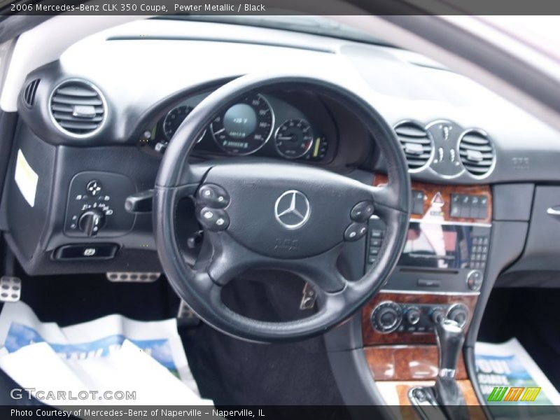 Pewter Metallic / Black 2006 Mercedes-Benz CLK 350 Coupe