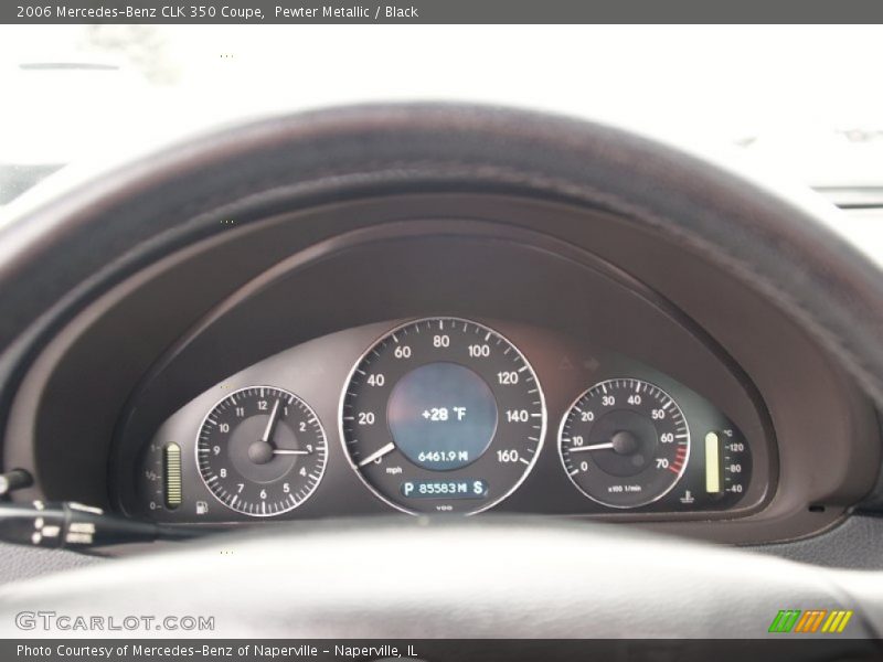 Pewter Metallic / Black 2006 Mercedes-Benz CLK 350 Coupe
