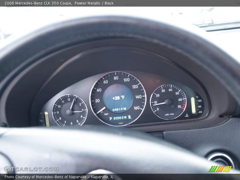 Pewter Metallic / Black 2006 Mercedes-Benz CLK 350 Coupe