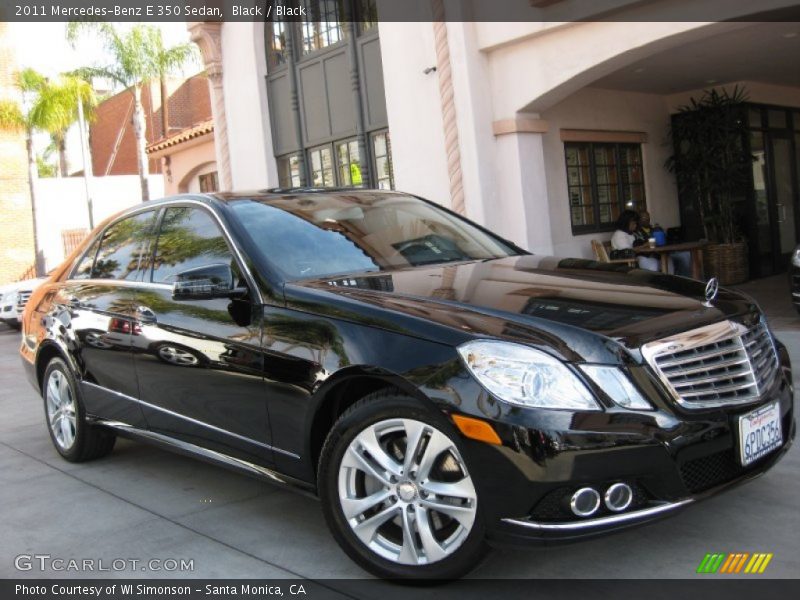 Black / Black 2011 Mercedes-Benz E 350 Sedan