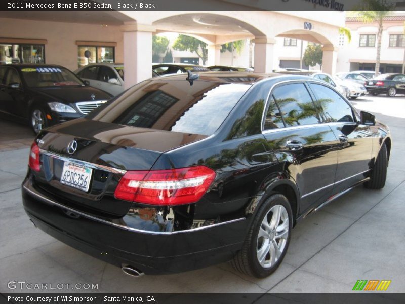 Black / Black 2011 Mercedes-Benz E 350 Sedan