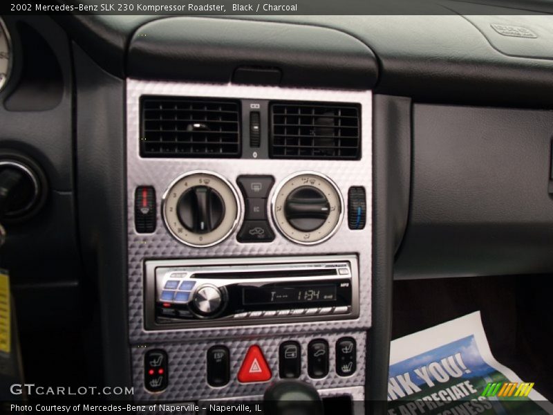 Controls of 2002 SLK 230 Kompressor Roadster