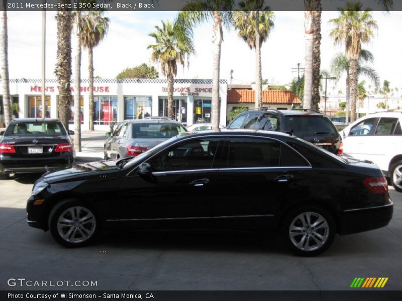 Black / Black 2011 Mercedes-Benz E 350 Sedan