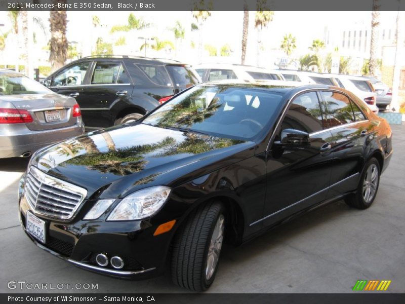 Black / Black 2011 Mercedes-Benz E 350 Sedan