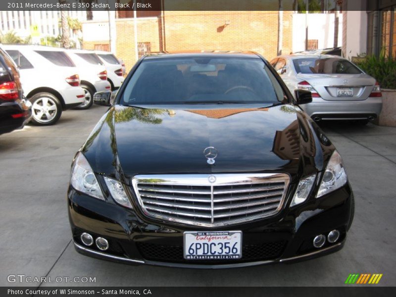 Black / Black 2011 Mercedes-Benz E 350 Sedan