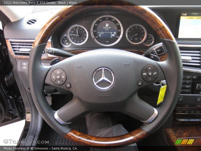 Black / Black 2011 Mercedes-Benz E 350 Sedan