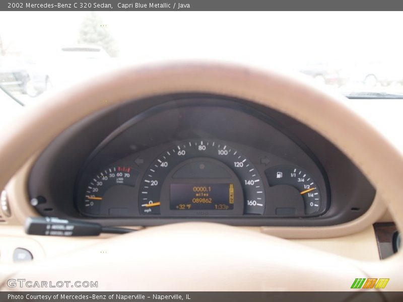 Capri Blue Metallic / Java 2002 Mercedes-Benz C 320 Sedan