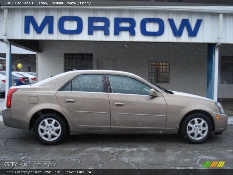 Radiant Bronze / Ebony 2007 Cadillac CTS Sedan