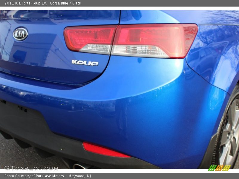 Corsa Blue / Black 2011 Kia Forte Koup EX