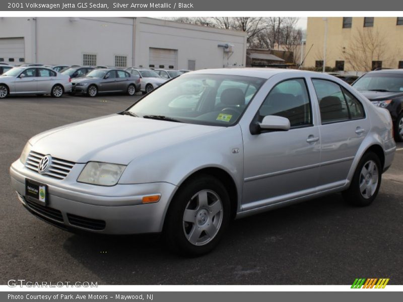 Silver Arrow Metallic / Black 2001 Volkswagen Jetta GLS Sedan