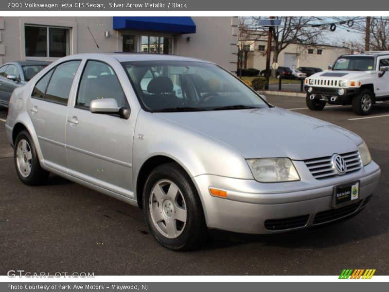 Silver Arrow Metallic / Black 2001 Volkswagen Jetta GLS Sedan