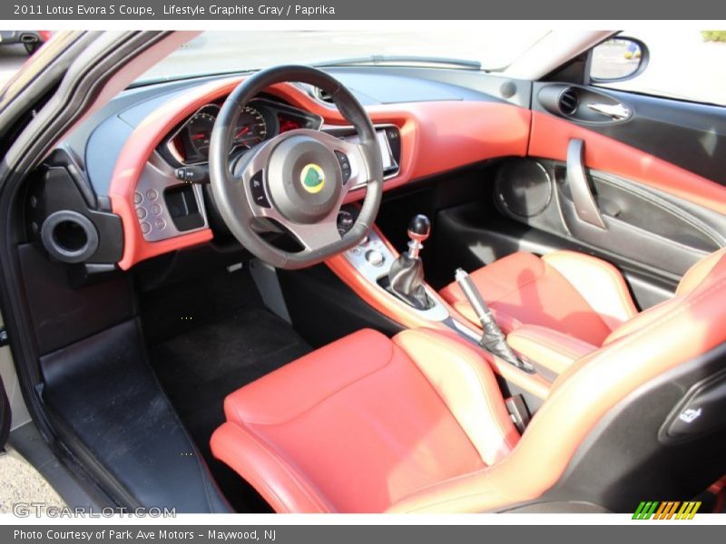 Paprika Interior - 2011 Evora S Coupe 