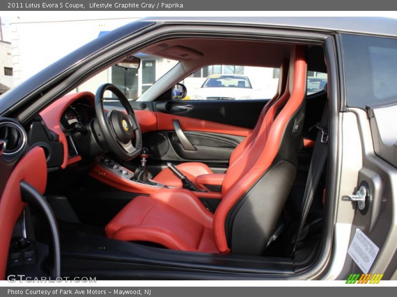  2011 Evora S Coupe Paprika Interior