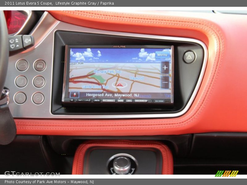 Navigation of 2011 Evora S Coupe