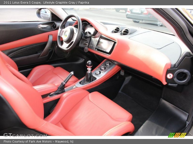 Dashboard of 2011 Evora S Coupe