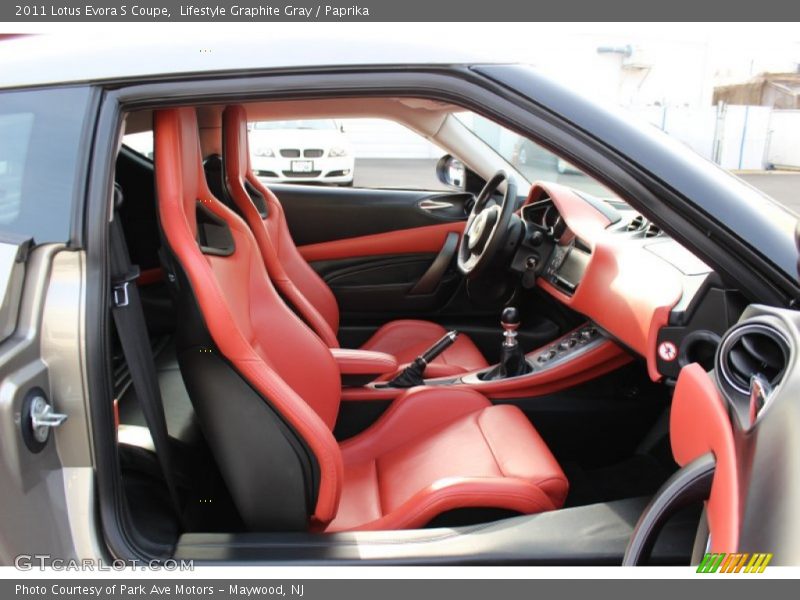  2011 Evora S Coupe Paprika Interior