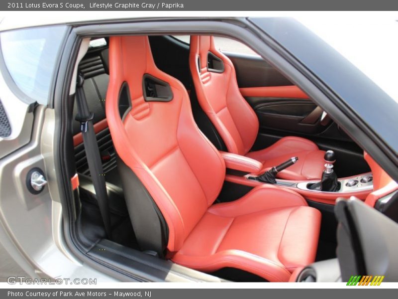  2011 Evora S Coupe Paprika Interior