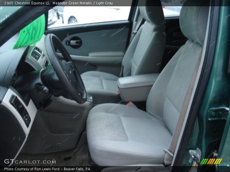 Meander Green Metallic / Light Gray 2005 Chevrolet Equinox LS