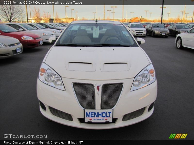 Ivory White / Light Taupe 2008 Pontiac G6 GXP Coupe