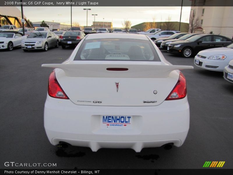Ivory White / Light Taupe 2008 Pontiac G6 GXP Coupe