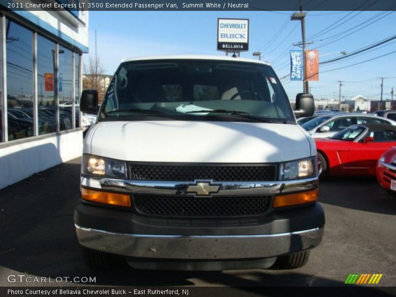 Summit White / Neutral 2011 Chevrolet Express LT 3500 Extended Passenger Van