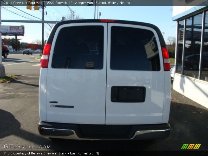 Summit White / Neutral 2011 Chevrolet Express LT 3500 Extended Passenger Van